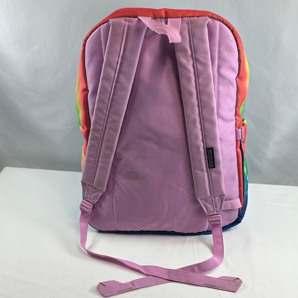 JanSport Kids Backpack with Unicorn & Rainbow Design - Blue and Pink - Picture 3 of 16